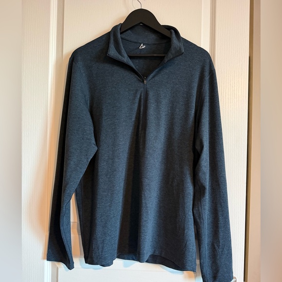 lululemon athletica Other - lululemon athletica Men’s Long Sleeve Quarter Zip Pullover - Dark Heather Blue